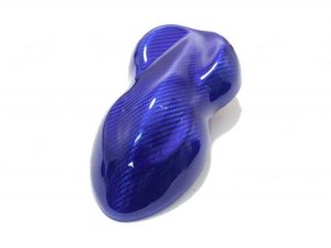 Alfa Romeo 4C Steering Wheel Trim - Carbon Fiber - Lower Trim Piece - Blue Candy